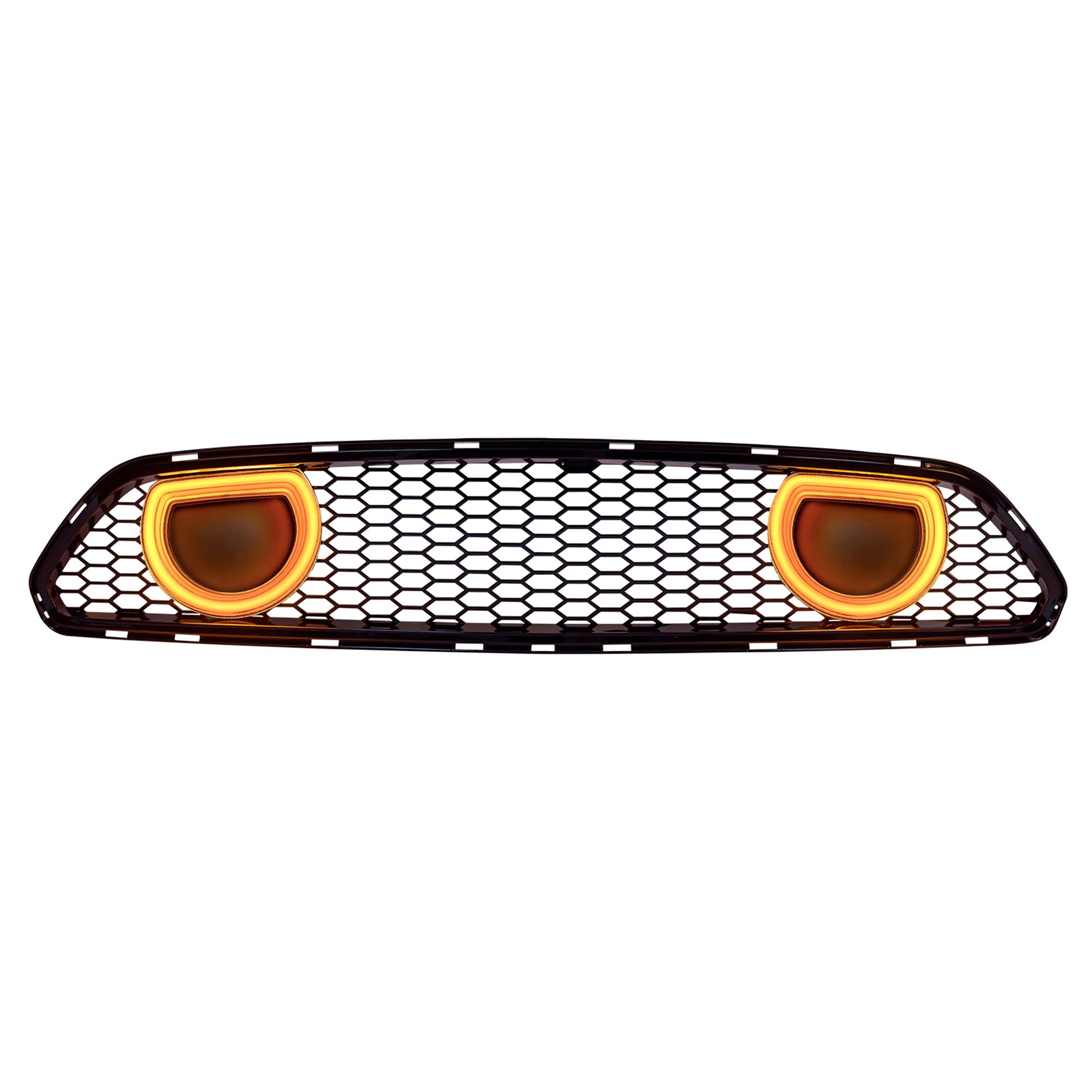 AMERICAN MODIFIED Grille for 15-17 Ford Mustang EcoBoost, GT, & V6, Glossy Black - VMInnovations