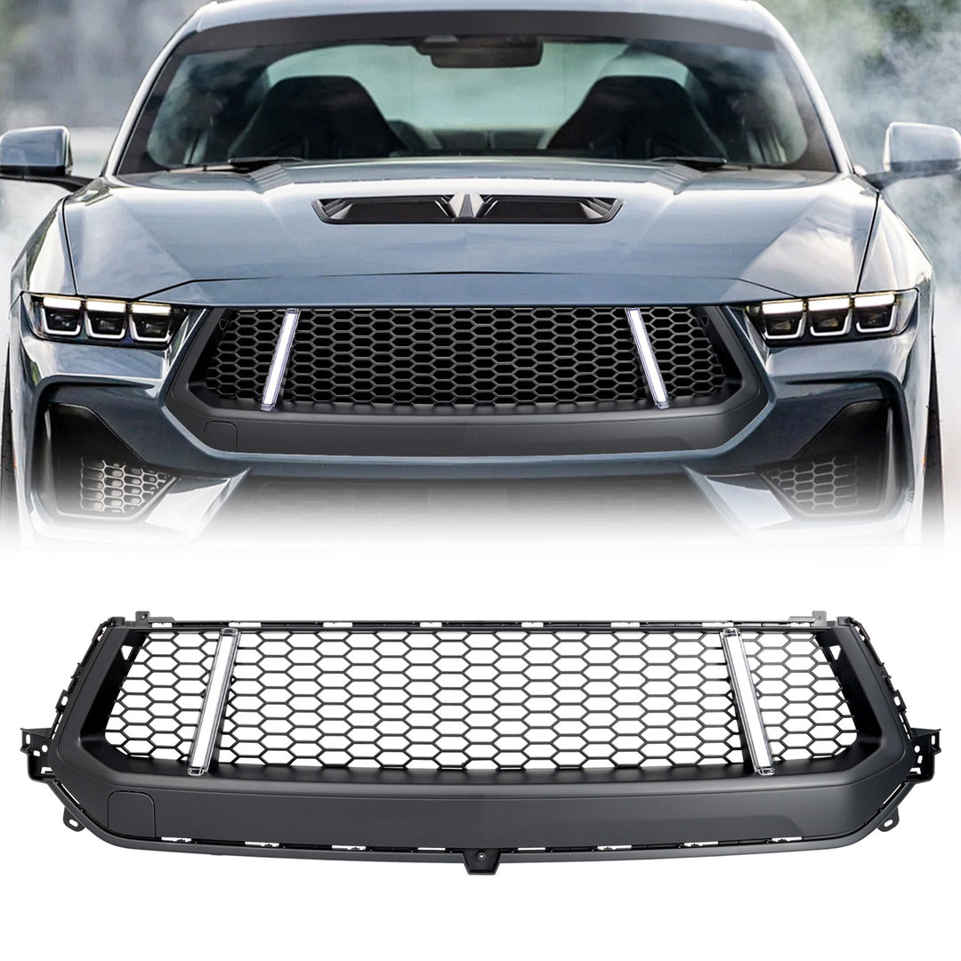 AMERICAN MODIFIED GT Style Front Grille w/LED DRL for 2024+ Mustang GT(Open Box)