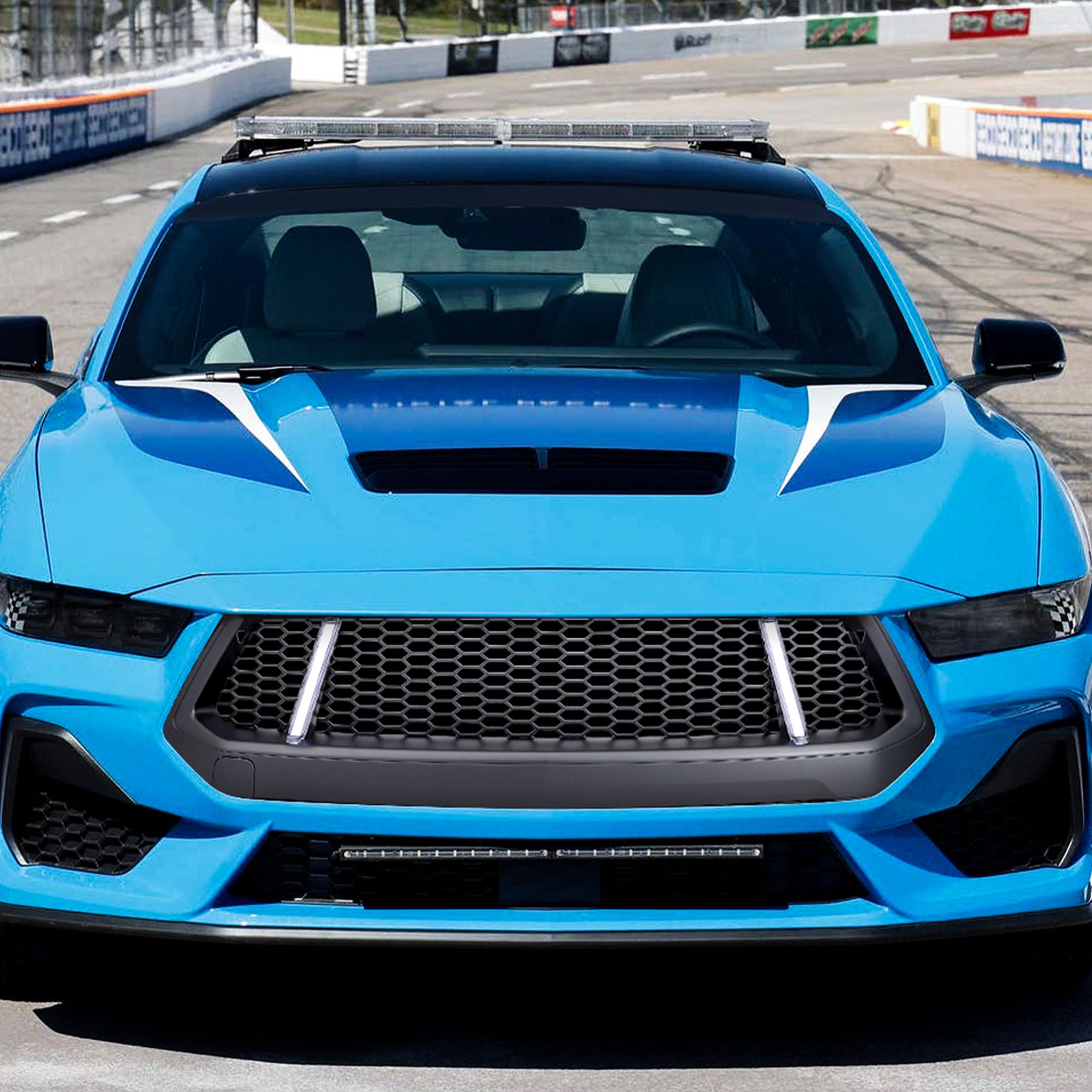 AMERICAN MODIFIED GT Style Front Grille w/LED DRL for 2024+ Mustang GT(Open Box) - VMInnovations