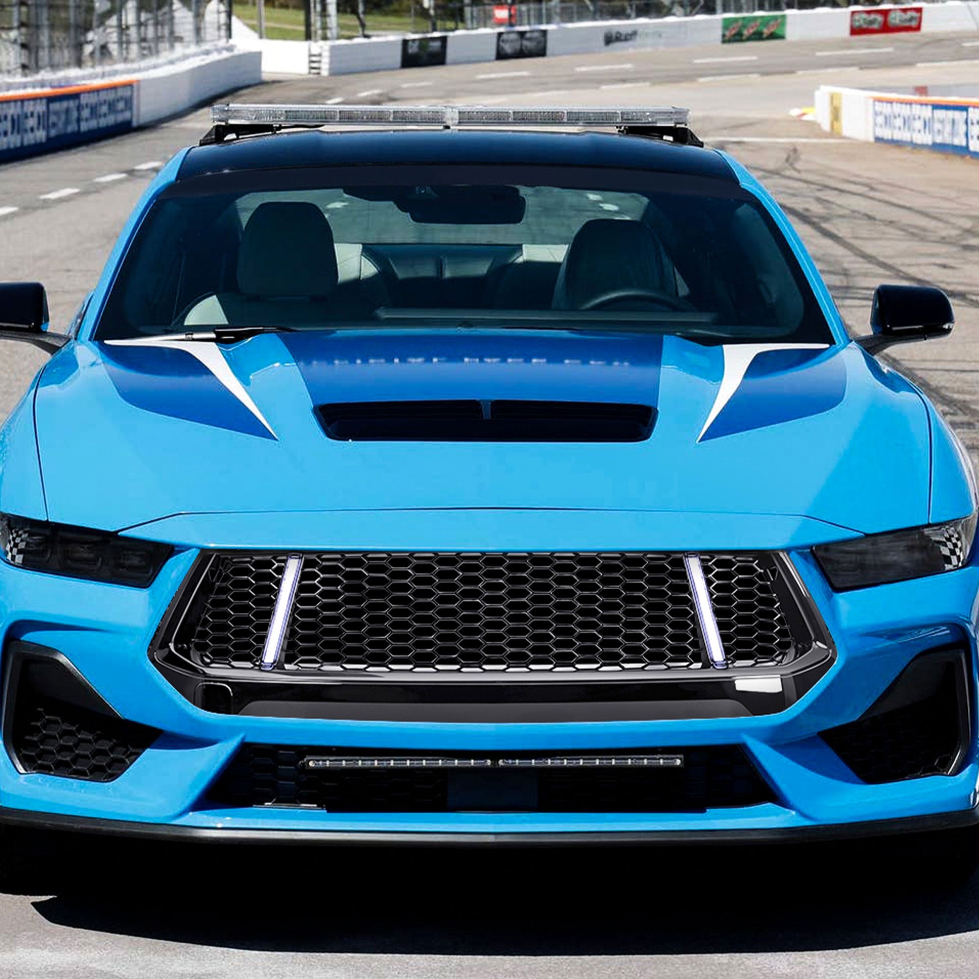 AMERICAN MODIFIED Front Grille w/LED DRL for 2024+ Mustang EcoBoost/GT(Open Box) - VMInnovations