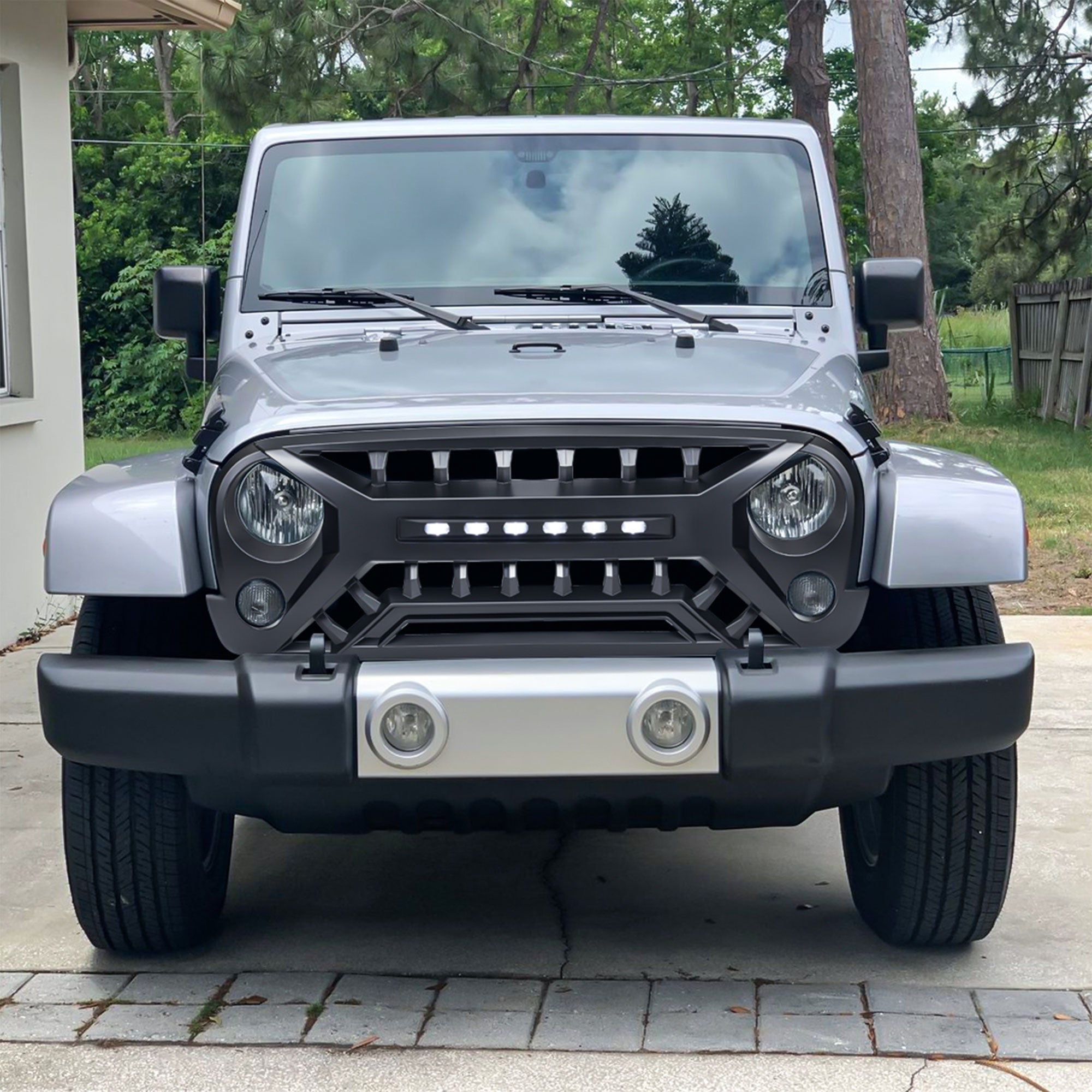 AMERICAN MODIFIED Armor Grille for 2007 to 2018 Jeep Wrangler JK (Open Box)