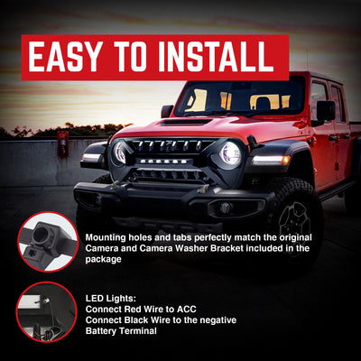 AMERICAN MODIFIED w/Lights for 18-23 Jeep Wrangler JL & Gladiator JT (Open Box) - VMInnovations