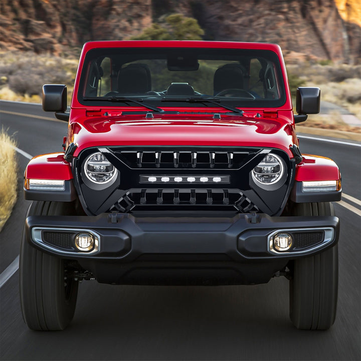 AMERICAN MODIFIED Grille w/Lights for 18-23 Jeep WranglerJL & GladiatorJT (Used)