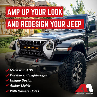 AMERICAN MODIFIED w/Lights for 18-23 Jeep Wrangler JL & Gladiator JT (Open Box) - VMInnovations