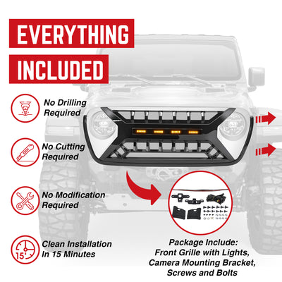 AMERICAN MODIFIED w/Lights for 18-23 Jeep Wrangler JL & Gladiator JT (Open Box) - VMInnovations
