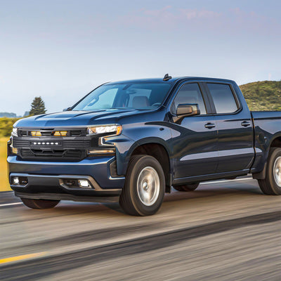 AMERICAN MODIFIED Armor Grille for 2019-2021 Chevy Silverado 1500, Matte Black - VMInnovations