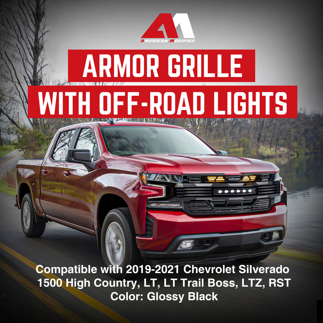 American Modified Armor Grille for 2019-2021 Chevy Silverado 1500 (Open Box)