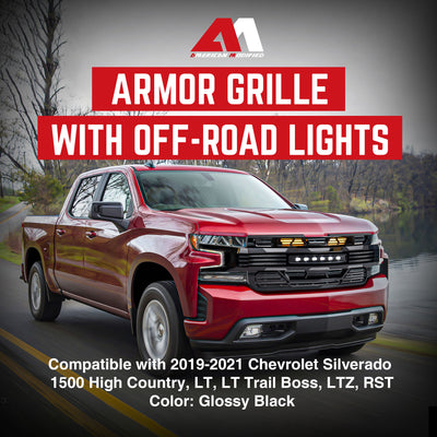 American Modified Armor Grille for 2019-2021 Chevy Silverado 1500 (Open Box) - VMInnovations