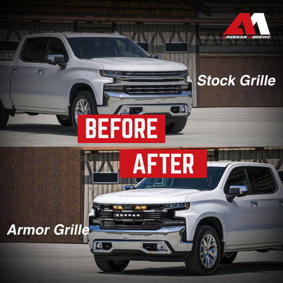 American Modified Armor Grille for 2019-2021 Chevy Silverado 1500 (Open Box) - VMInnovations
