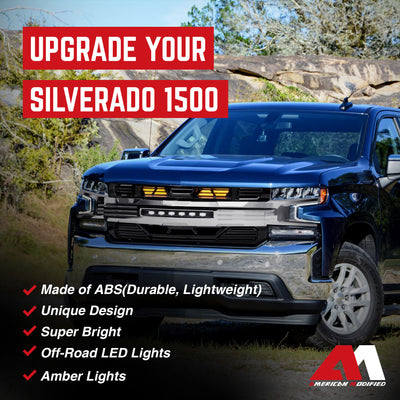 AMERICAN MODIFIED LED Grille w/ LEDs for 19-21 Chevy Silverado 1500 (Open Box) - VMInnovations