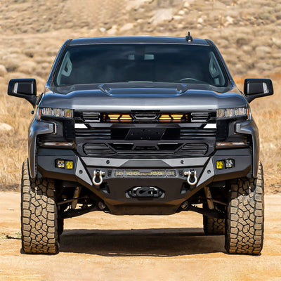 American Modified Armor Grille for 2019-2021 Chevy 1500, Glossy Black (Open Box) - VMInnovations