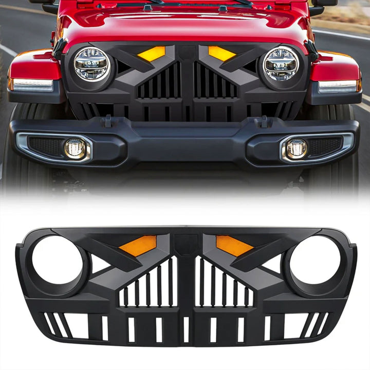 AMERICAN MODIFIED Grille for 2018-2023 Jeep Wrangler JL & Gladiator JT w/Camera