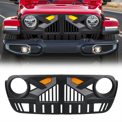 AMERICAN MODIFIED Grille18-23 Jeep Wrangler JL & Gladiator JT w/Camera(Open Box) - VMInnovations