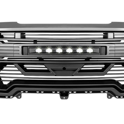AMERICAN MODIFIED Grille w/Lights for '19-'21 GMC Sierra 1500, SLE, & SLT (Used) - VMInnovations