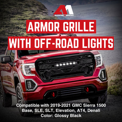 AMERICAN MODIFIED w/Lights for 19-21 GMC Sierra 1500 Base, SLE, & SLT (Open Box) - VMInnovations