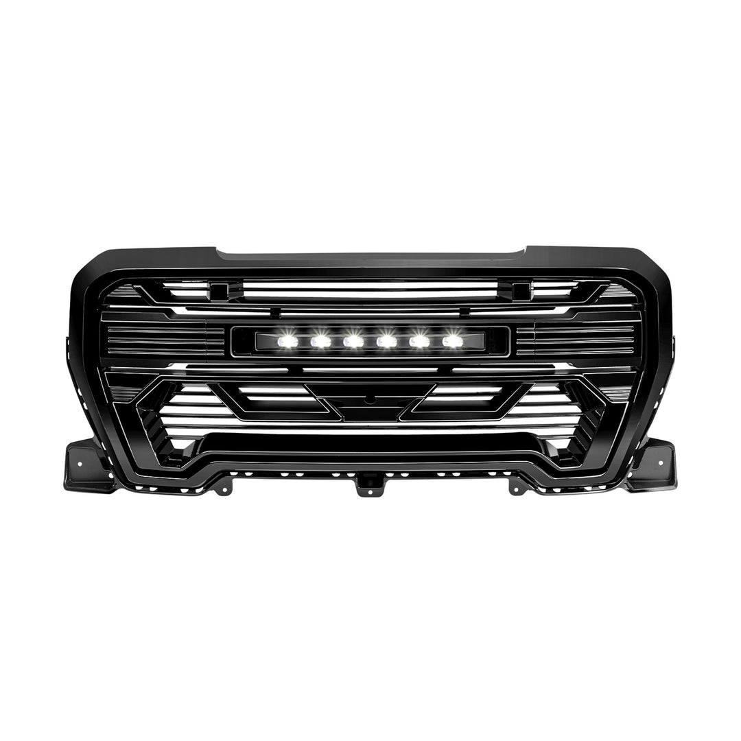 AMERICAN MODIFIED Grille w/Lights for 2019-2021 GMC Sierra 1500 Base, SLE, & SLT