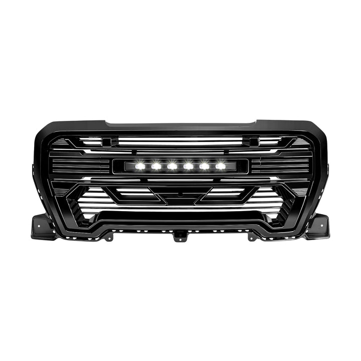 AMERICAN MODIFIED Grille w/Lights for 2019-2021 GMC Sierra 1500 Base, SLE, & SLT