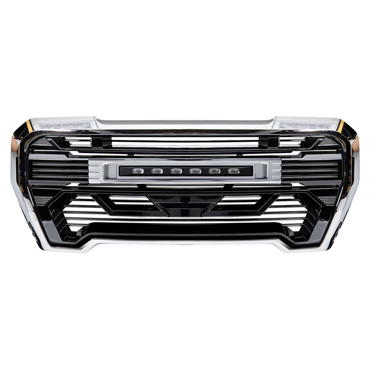 AMERICAN MODIFIED Grille w/Lights for 2019-21 GMC Sierra 1500 Base,SLE&SLT(Used) - VMInnovations