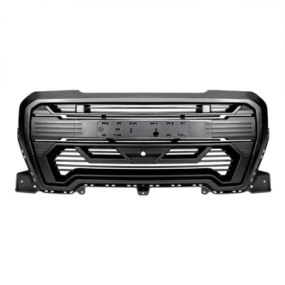 AMERICAN MODIFIED Grille w/Emblem Base, 19-21 GMC Sierra 1500, Matte Black(Used) - VMInnovations