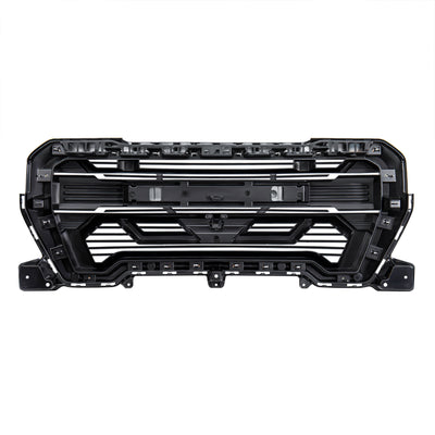 AMERICAN MODIFIED Grille w/Emblem Base, 19-21 GMC Sierra 1500, Matte Black(Used) - VMInnovations