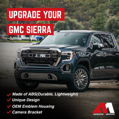 AMERICAN MODIFIED Grille w/Emblem Base for 2019-2021 GMC Sierra 1500 (Open Box)