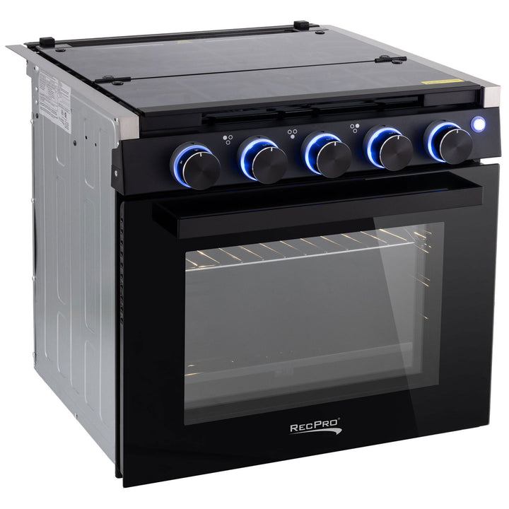 RecPro 17" Tall 3 Burner Propane RV Stove Gas Range without Range Hood (Used)