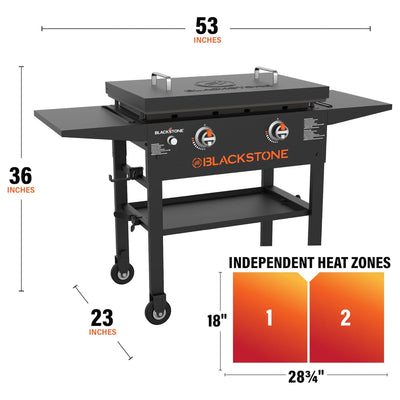 Blackstone 28" Omnivore Griddle w/Hard Cover, Propane Gas Cooking Stove (Used) - VMInnovations