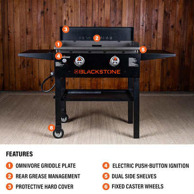 Blackstone 28" Griddle w/ Hard Cover, Propane Outdoor Cooking Stove (For Parts) - VMInnovations