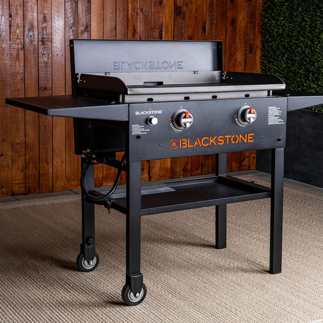 Blackstone 28" Griddle w/ Hard Cover, Propane Outdoor Cooking Stove (For Parts)