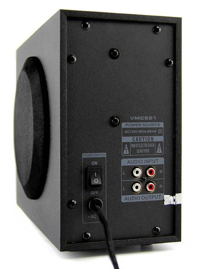 VM Audio VMCS21 300 Watt 2.1 Home/Computer Speakers Multimedia System - Open Box