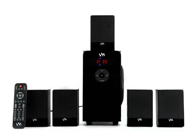 VM Audio VMHS511 500W 5.1 Home Multi Media Surround Sound Speakers System USB/SD