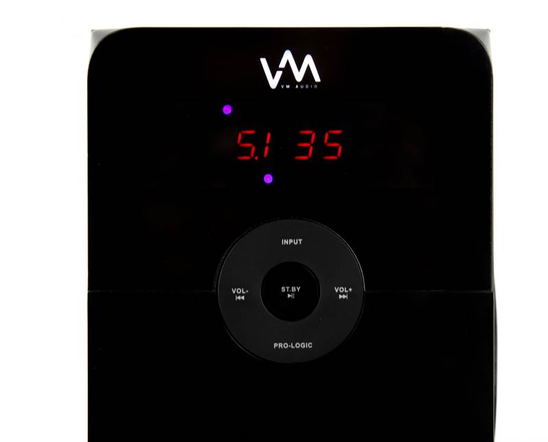 VM Audio VMHS511 500W 5.1 Home Multi Media Surround Sound Speakers System USB/SD