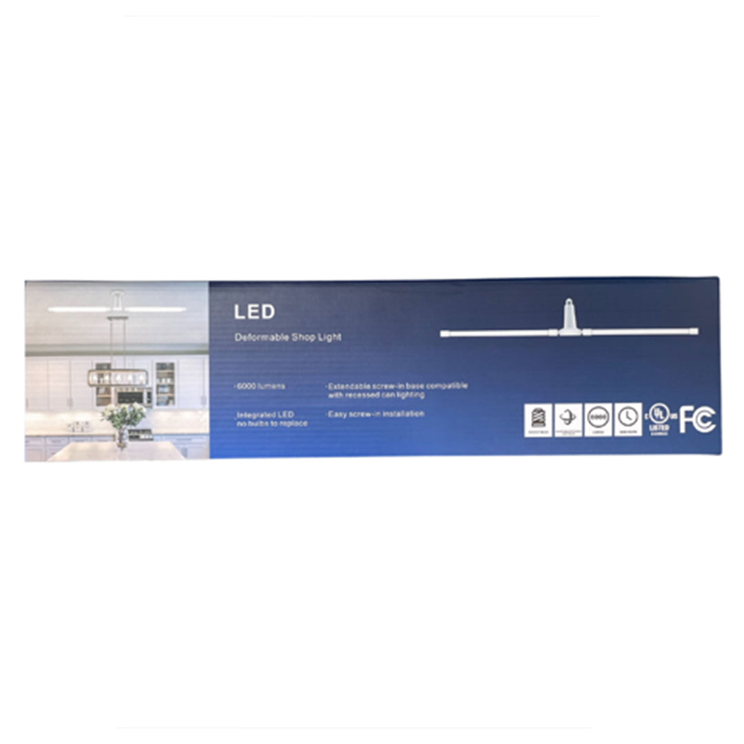 BRIGHTLIVING 6,000 Lumen LED Deformable Shop Light with Rotatable Mechanism - VMInnovations