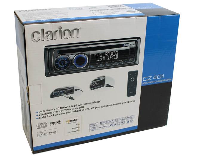 Clarion CZ401 In Dash CD/MP3 Car Audio Player w/USB AUX iPod Receiver