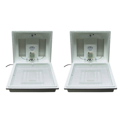 Farm Innovators 2100 Heated Still Air Incubator for 4 Dozen Eggs, White (2 Pack)