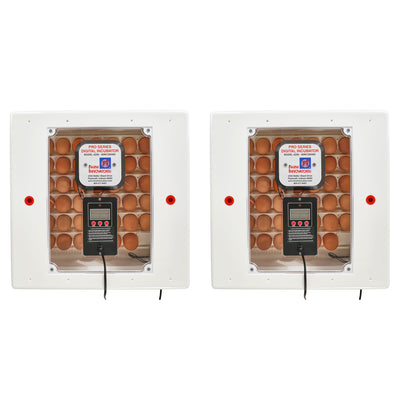 Farm Innovators 2150 Digital LCD Display Still Air Incubator w/ Window (2 Pack) - VMInnovations