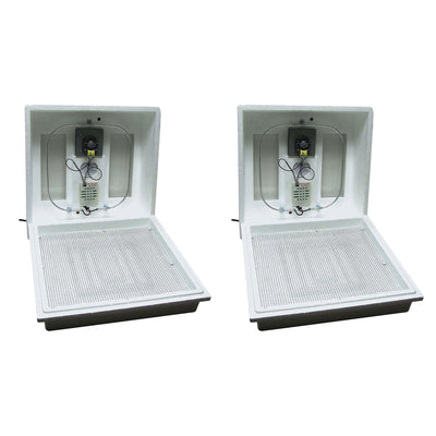 Farm Innovators 40W Digital Circulated Air Incubator for Up to 4 Eggs (2 Pack)