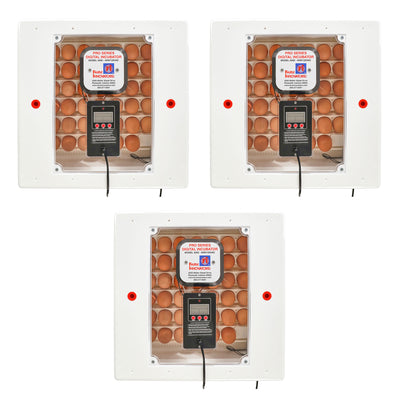 Farm Innovators 4250 Digital Circulated Air Incubator, w/Auto Egg Turner, 3 Pack