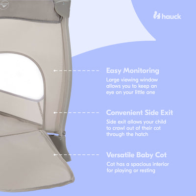 hauck Sleep N Play Go Plus Foldable Travel Bed with Foldable Portable Foam Pad - VMInnovations