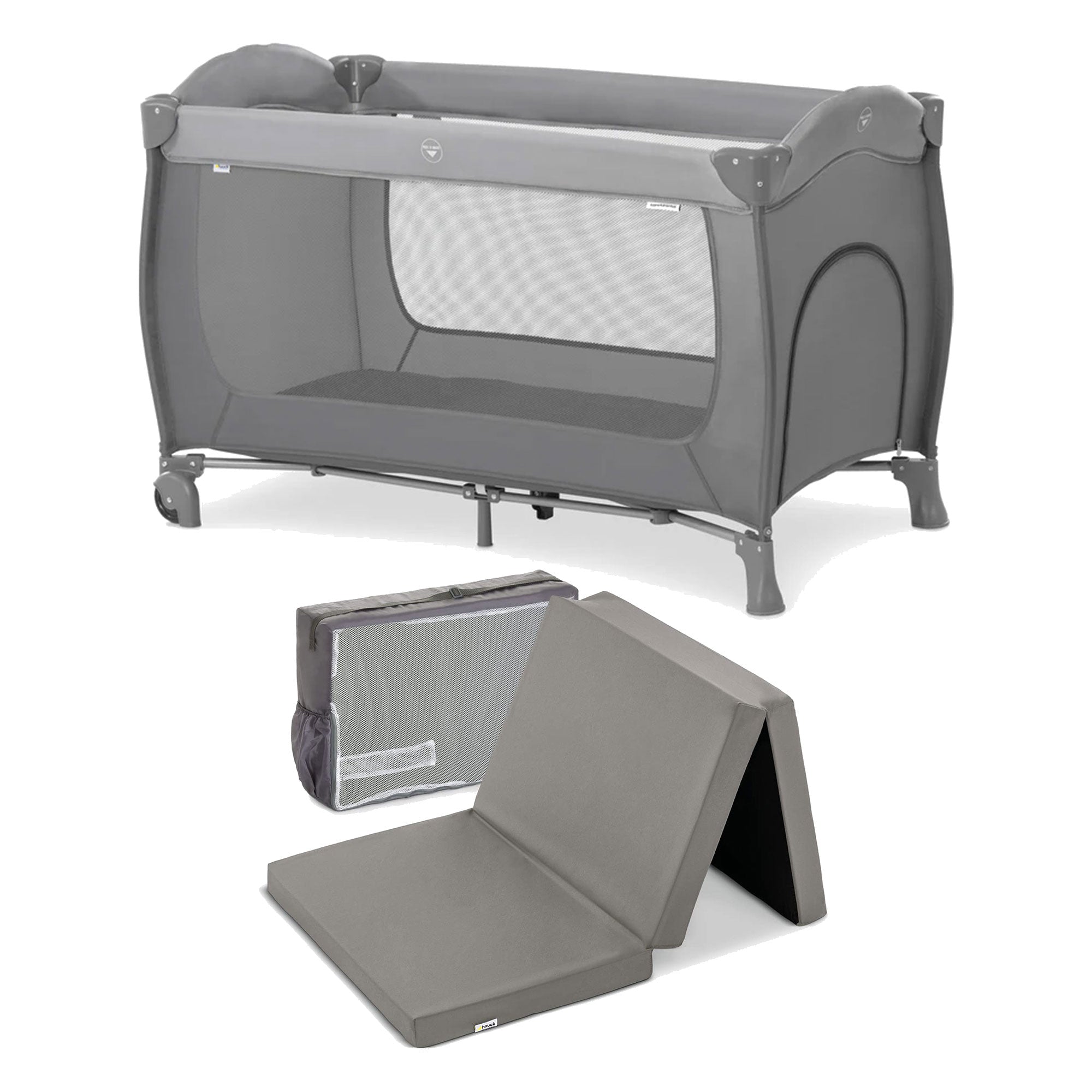 hauck Sleep N Play Go Plus Foldable Travel Bed with Foldable Portable Foam Pad