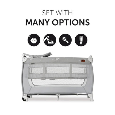 hauck Sleep N Play Center Portable Travel Cot with Foldable Portable Foam Pad