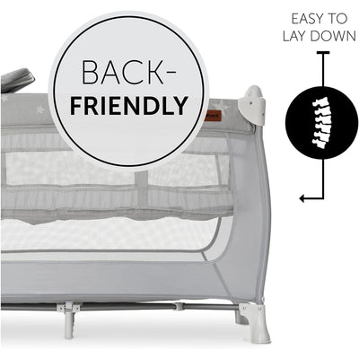 hauck Sleep N Play Center Portable Travel Cot with Foldable Portable Foam Pad