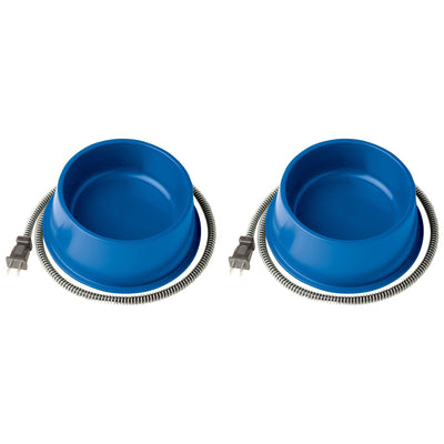 Farm Innovators Heated Pet Bowl with Anti Chew Cord for All Breed Sizes, 2 Pack