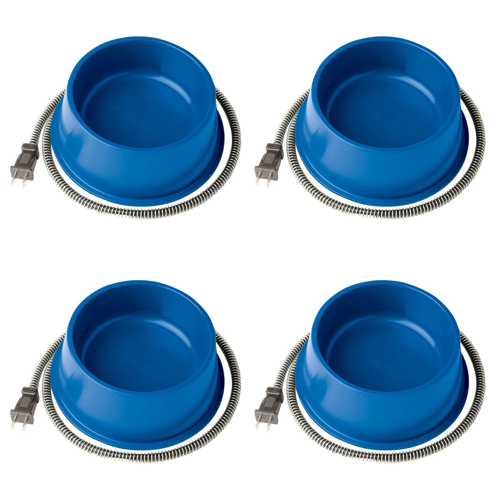 Farm Innovators Heated Pet Bowl with Anti Chew Cord for All Breed Sizes, 4 Pack - VMInnovations
