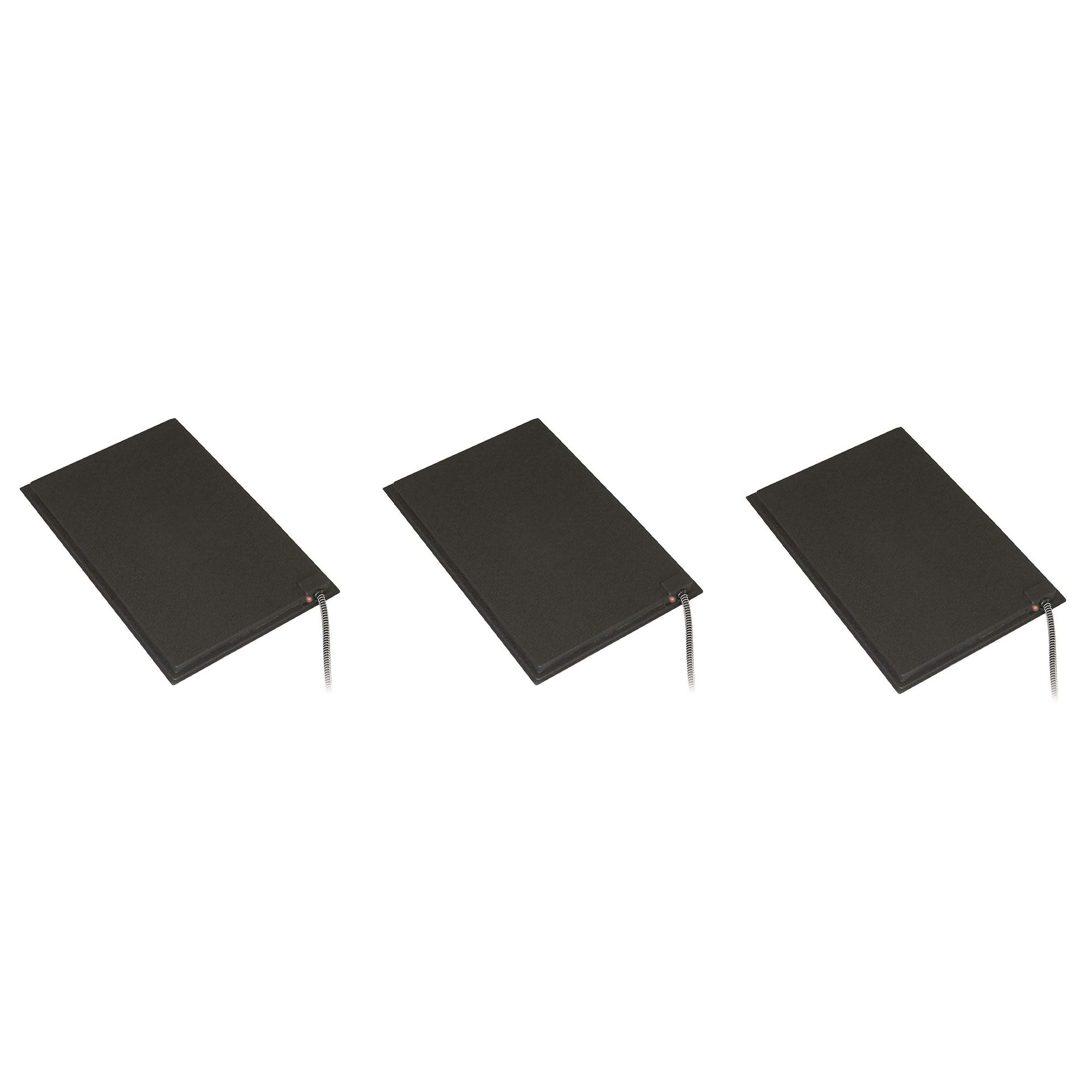 Farm Innovators 100 Watt Large Plastic Heated Pet Mat with Fleece Cover, 3 Pack - VMInnovations