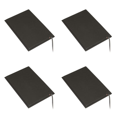 Farm Innovators 100 Watt Large Plastic Heated Pet Mat with Fleece Cover, 4 Pack - VMInnovations