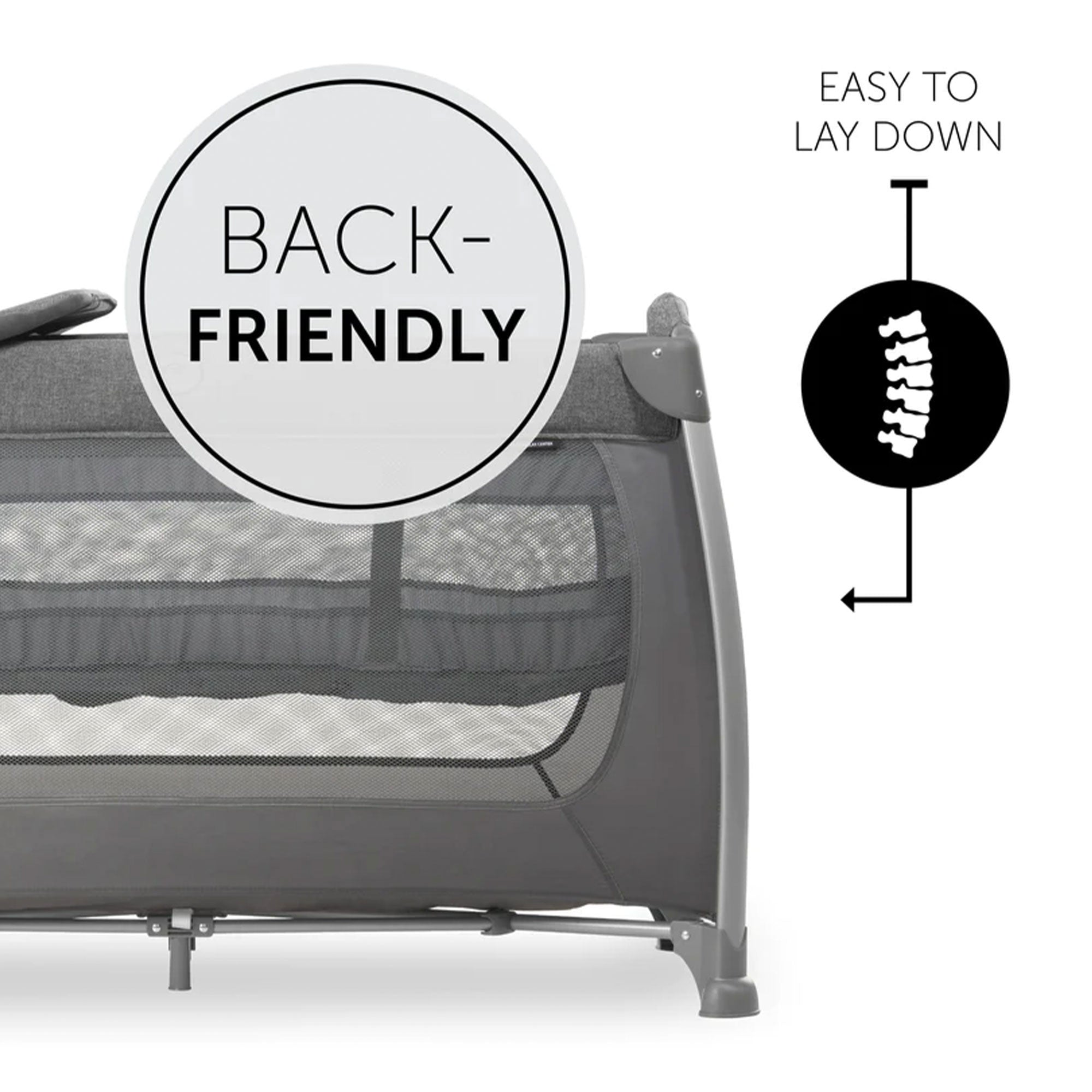hauck Play N Relax Center Crib with Foldable Portable Foam Toddler Nap Mattress