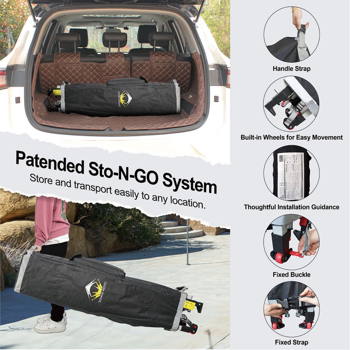 Crown Shades 10x10 Foot Outdoor Pop Up Canopy Tent with Easy Setup, Pink (Used)