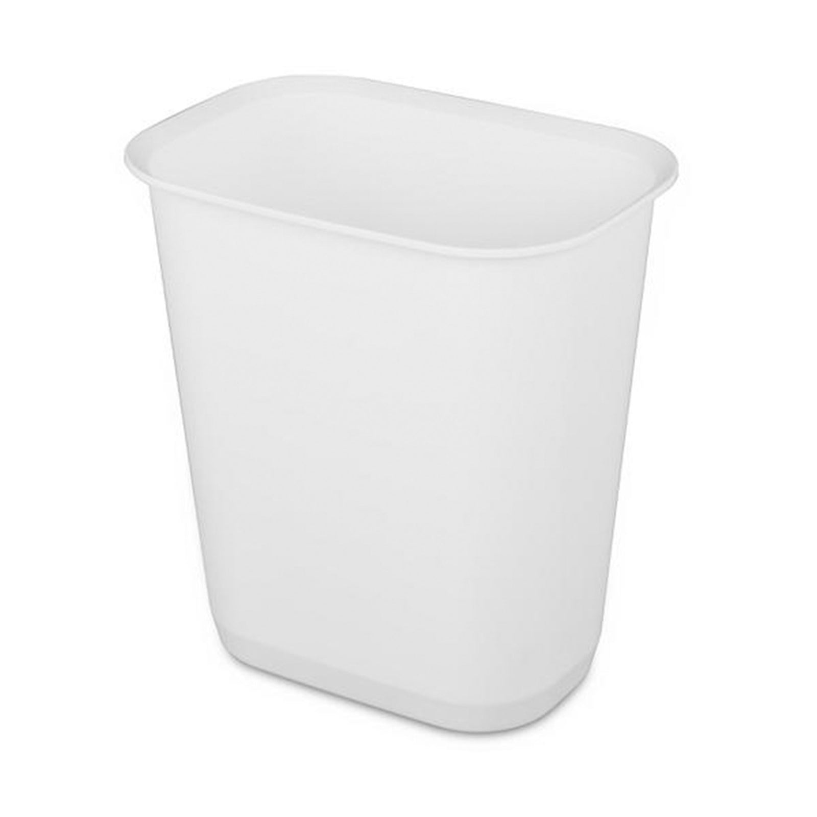 Sterilite 3 Gallon Rectangular Wastebasket Small Home Trash Bin, 24 Pack, White - VMInnovations