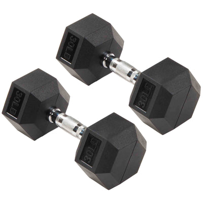 Signature Fitness Hex Dumbbells Strength Training Workout Equipment Set, 450 lbs
